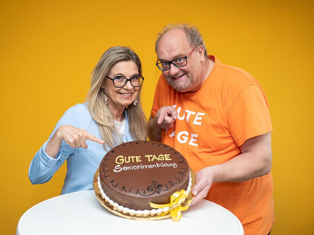 Christa Kummer und Günther Lainer sind die Boitschafter von GUTE TAGE Senior:innenbildung.